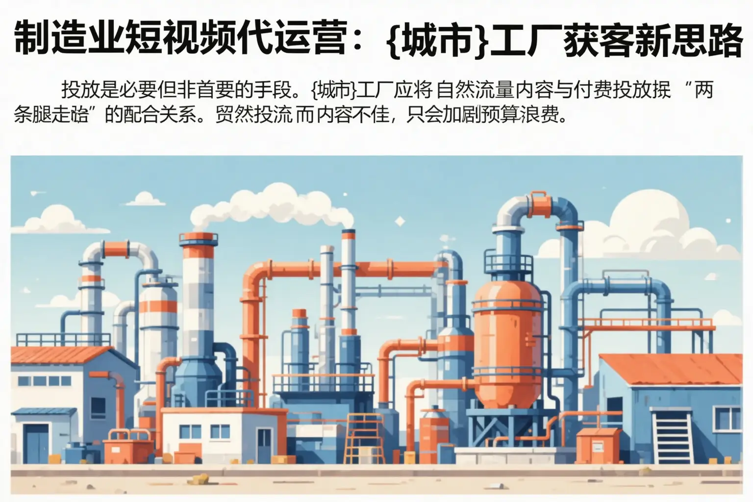 制造业短视频代运营：大方工厂获客新思路